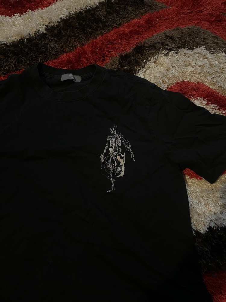 Alexander McQueen Graphic Skelton Cotton T-Shirt
