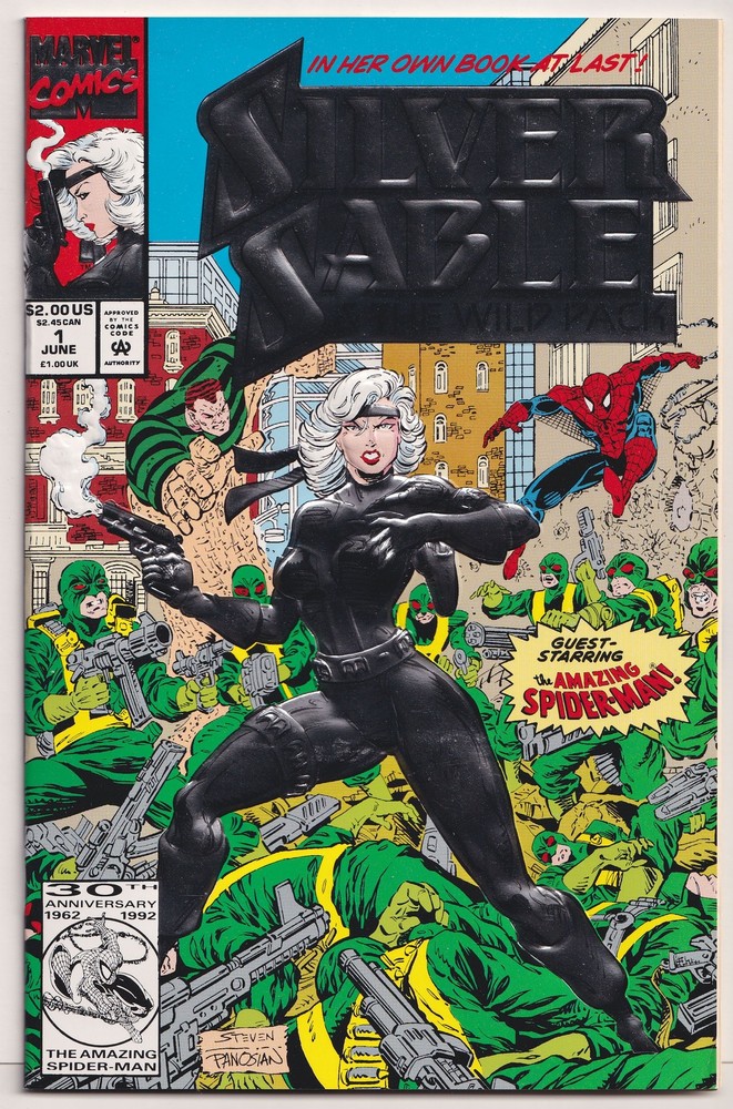 Silver Sable and the Wild Pack 1 NM/M 9.8 Marvel 1992 Spider-Man Steven Butler