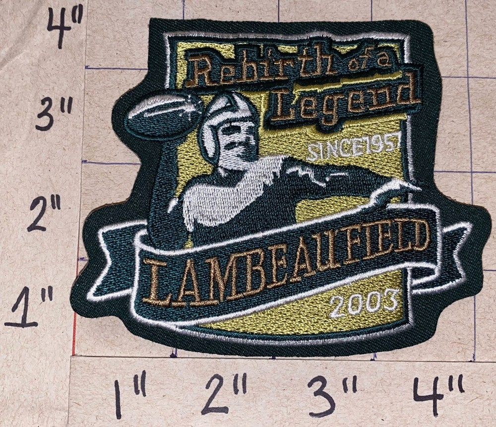 2003 GREEN BAY PACKERS LAMBEAU FIELD NFL FOOTBALL EMBLEM CREST PATCH