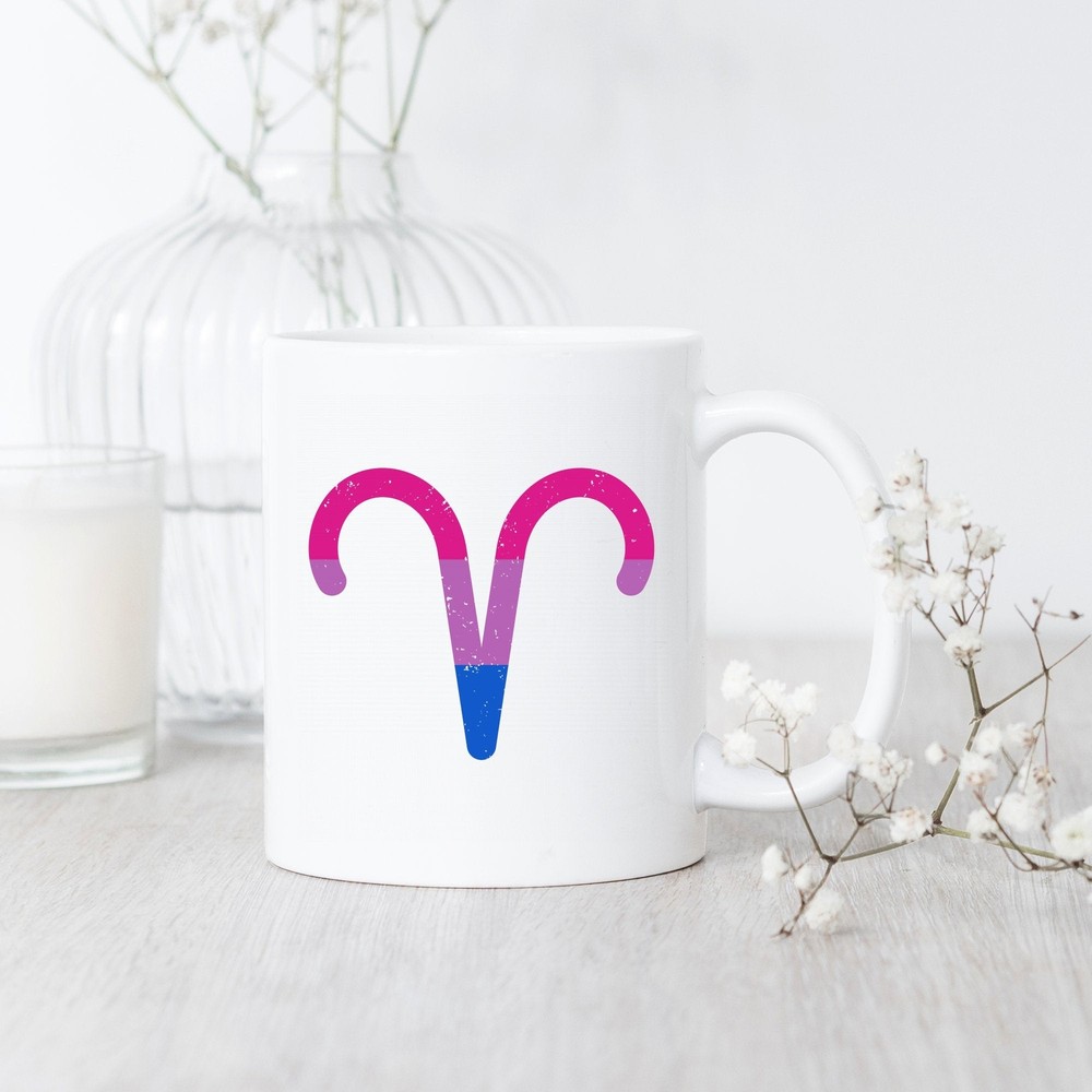 Aries Bisexual Pride Mug - Perfect Zodiac Gift for Bisexual Aries