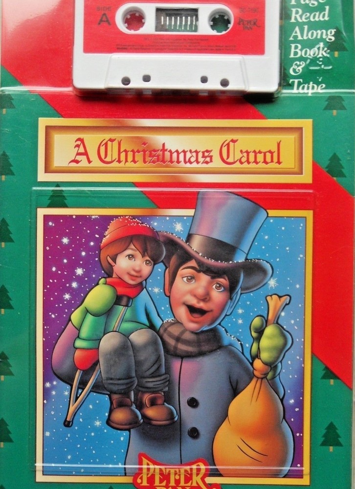 CHRISTMAS CAROL Charles Dickens BC7190 Peter Pan Read Along Book & Tape SEALED