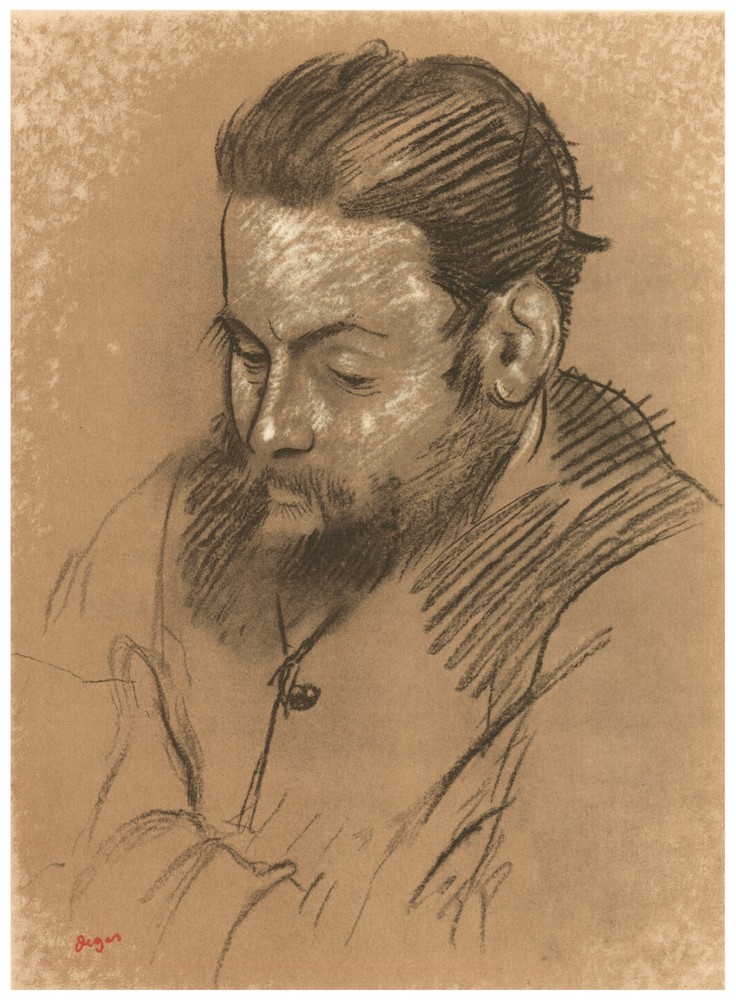 Decor Poster. Graphic Art Design. Thinking man's drawing. Home  Wall Art.1870