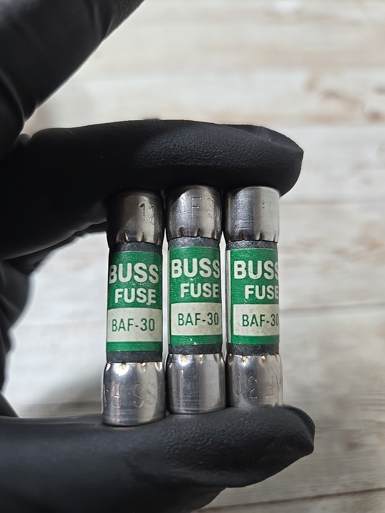 Cooper Bussmann,Baf 30,Buss 30 Amp Fuse Lot Of 3
