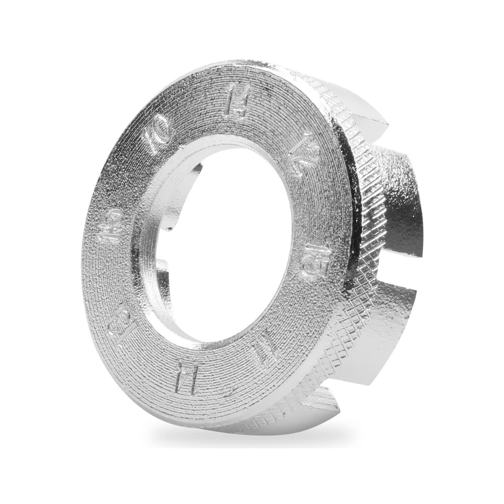 Jawflew Spoke Wrench - 8 Way Bike Rim Truing Tool Hard Steel Silver-1PC