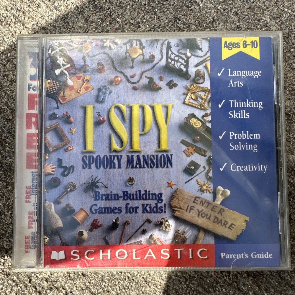I Spy Spooky Mansion PC Game (CD-ROM, 1999)