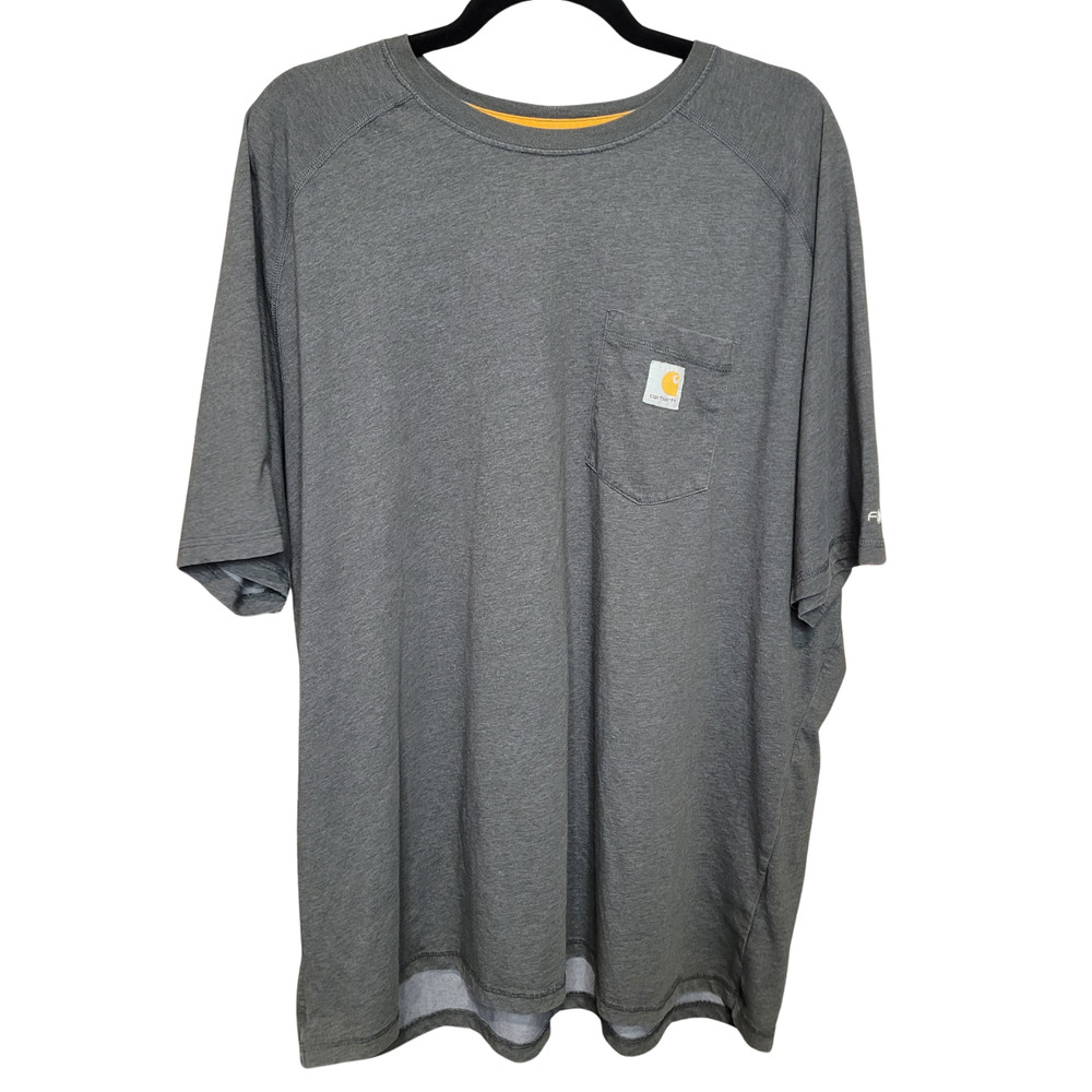 Carhartt Force T-Shirt Mens 3XL Carbon Heather Relaxed Fit Short Sleeve Workwear