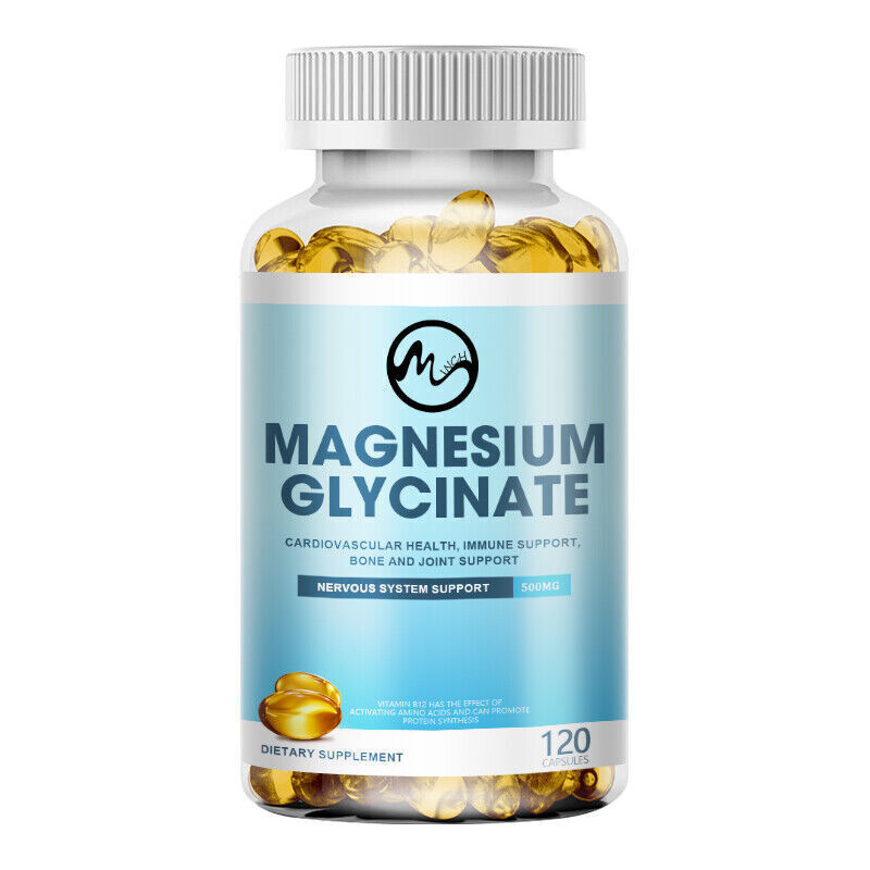 500MG Magnesium Glycinate High Absorption,Improved Sleep,Stress & Anxiety Relief