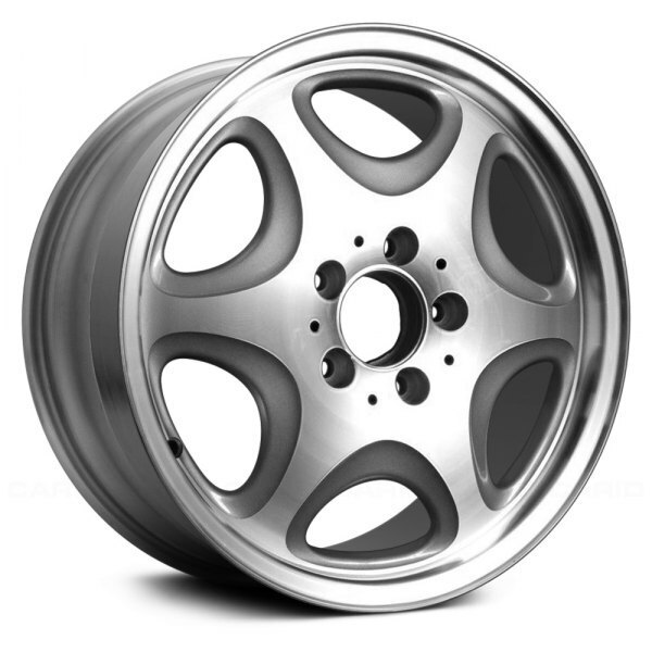 Wheel For 1996-1999 Mercedes S320 16x7.5 Alloy 6 Spoke Machined Silver Offset 51
