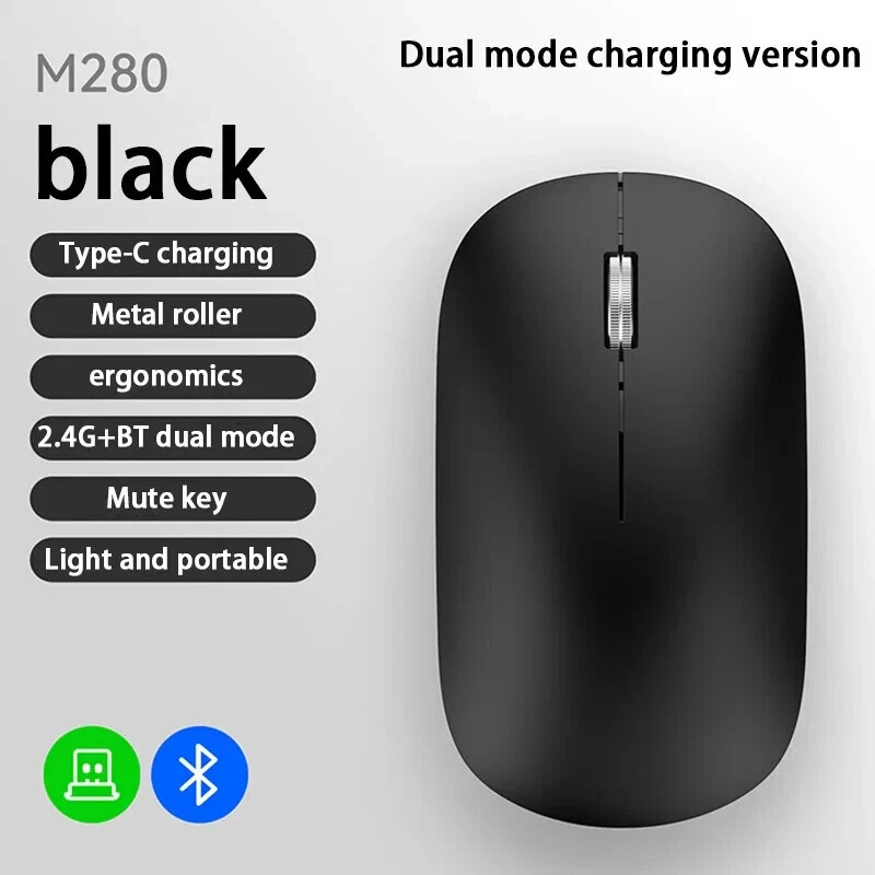 Xiaomi Silent Wireless Mouse with Type-C Charging Ergonomic Portable Office Design  