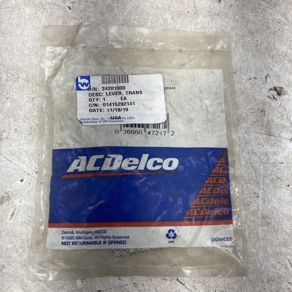 ACDelco 24201000 Manual Shift Detent Lever for Automatic Transmission - New Old Stock