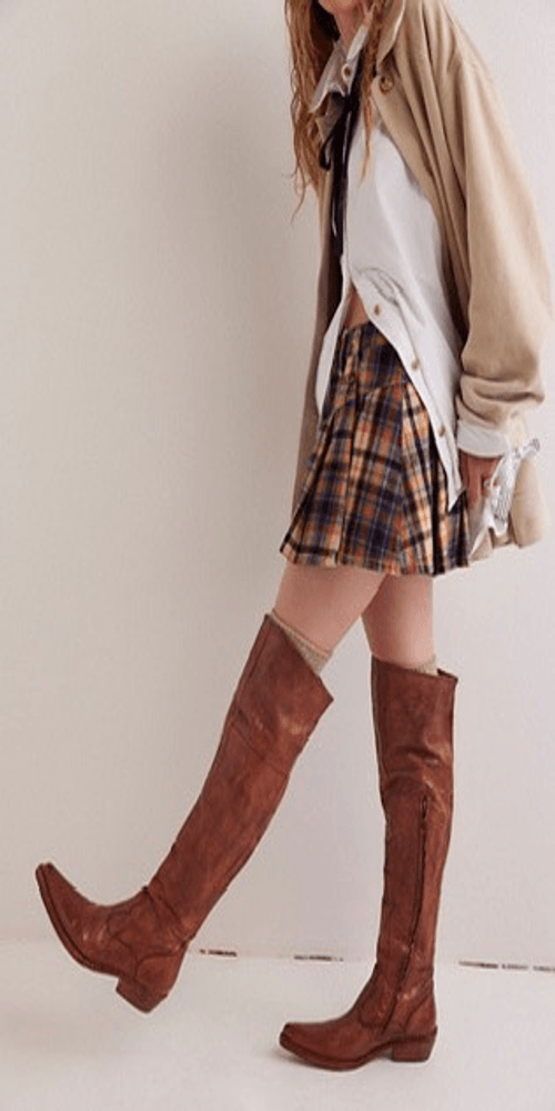 Free People Maggie Over-the-Knee Tailored Boots
