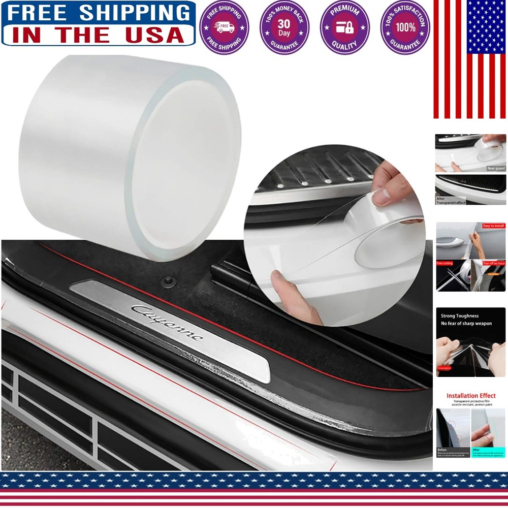 Universal Transparent Car Door Edge Guard - Premium Protection Strip 2.7In x ...