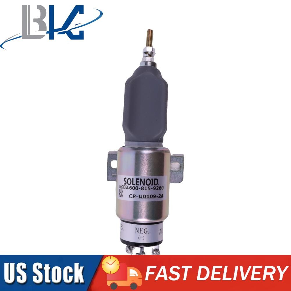 600-815-9260 600-815-9261 24V Shut off Stop Solenoid for Komatsu PC75US-3 US