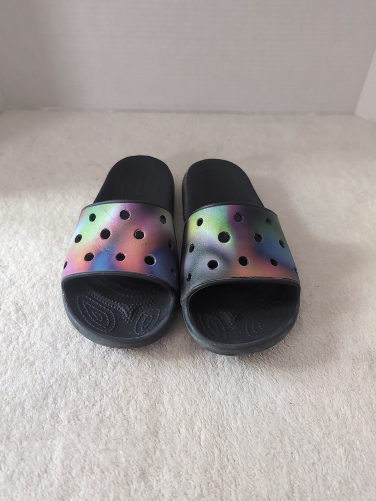 Crocs Classic Bleach Tie Dye Slide Sandals M4/W6
