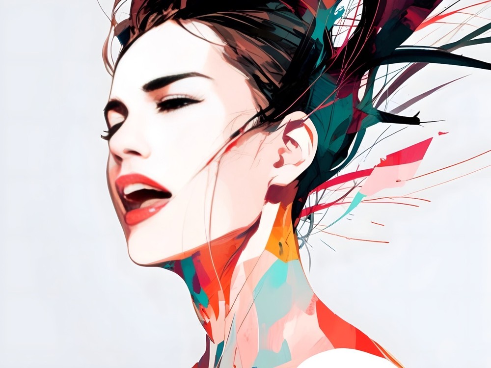 Abstract emotion HD metal wall art 4x6 inches-image