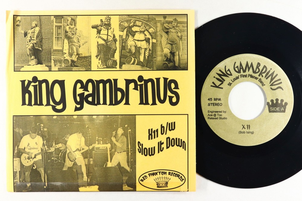 Surf Punk Hot Rod 45 - King Gambrinus - X 11 - Red Phantom - VG+ obscure!