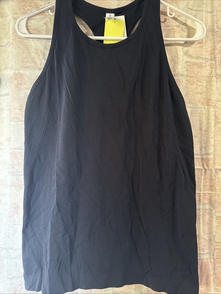 All In Motion Active Tank Women's Mesh Seamless Tank Top Black Medium