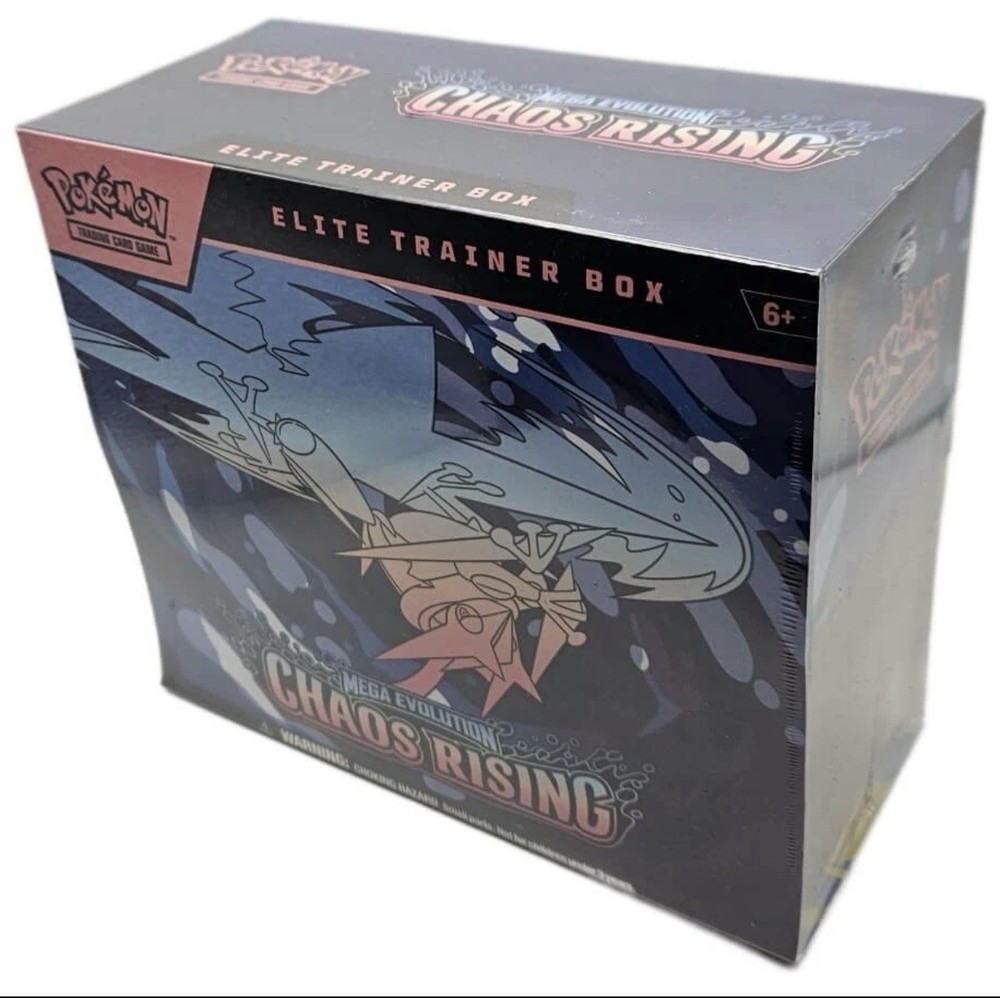 Pokemon Mega Evolution Chaos Rising Factory Sealed Elite Trainer Box ETB Booster