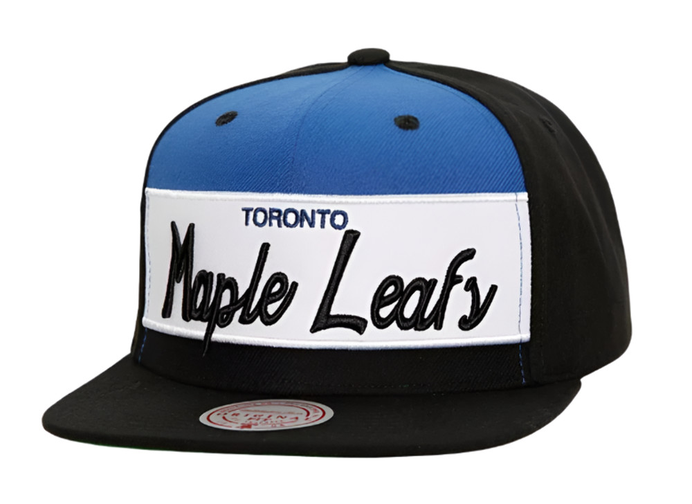 Mitchell & Ness Black Toronto Maple Leafs Retro Sport Vintage Snapback Hat
