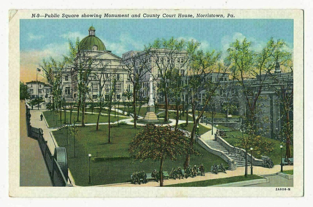 Montgomery County Court house and Soldiers Monument, Norristown, Pennsylvania