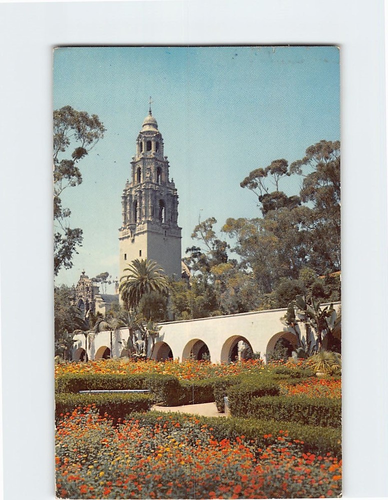 Postcard California Tower Balboa Park San Diego California USA