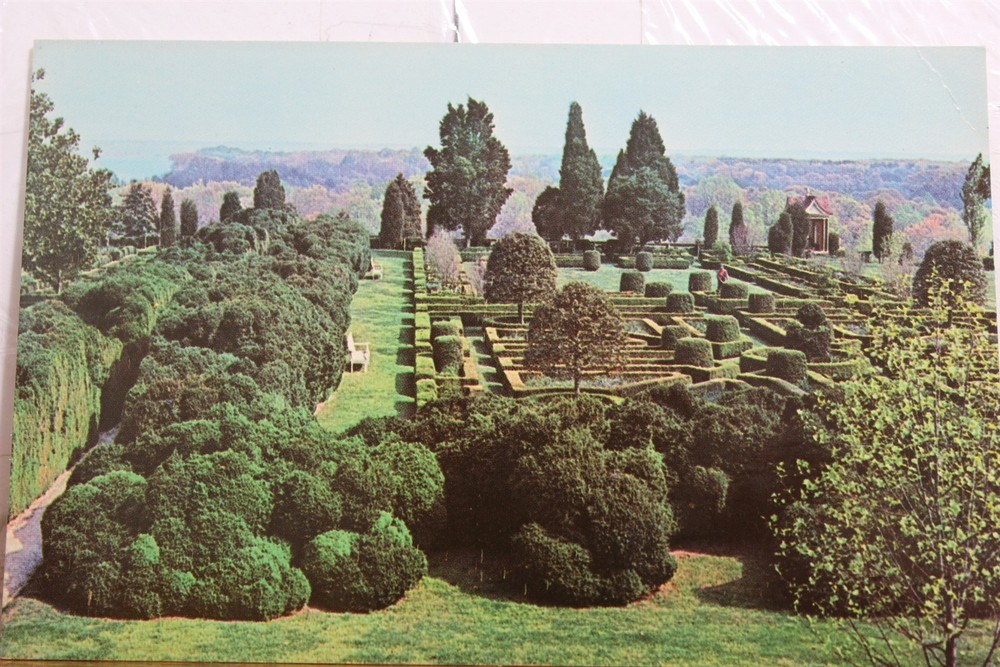 Virginia VA Lorton Gunston Hall George Mason Home Garden Postcard Old Vintage PC