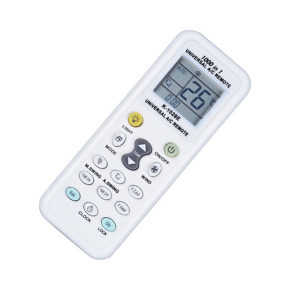 Large Universal LCD Display Replacement Remote Control for A/C Air Conditioners with User-Friendly Interface