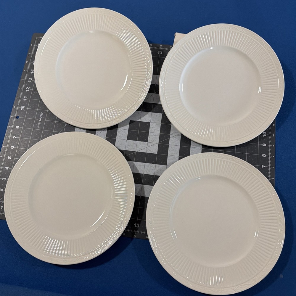 Mikasa Italian Countryside (4) Dinner Plates White 11” DD900 - Set Of (4)