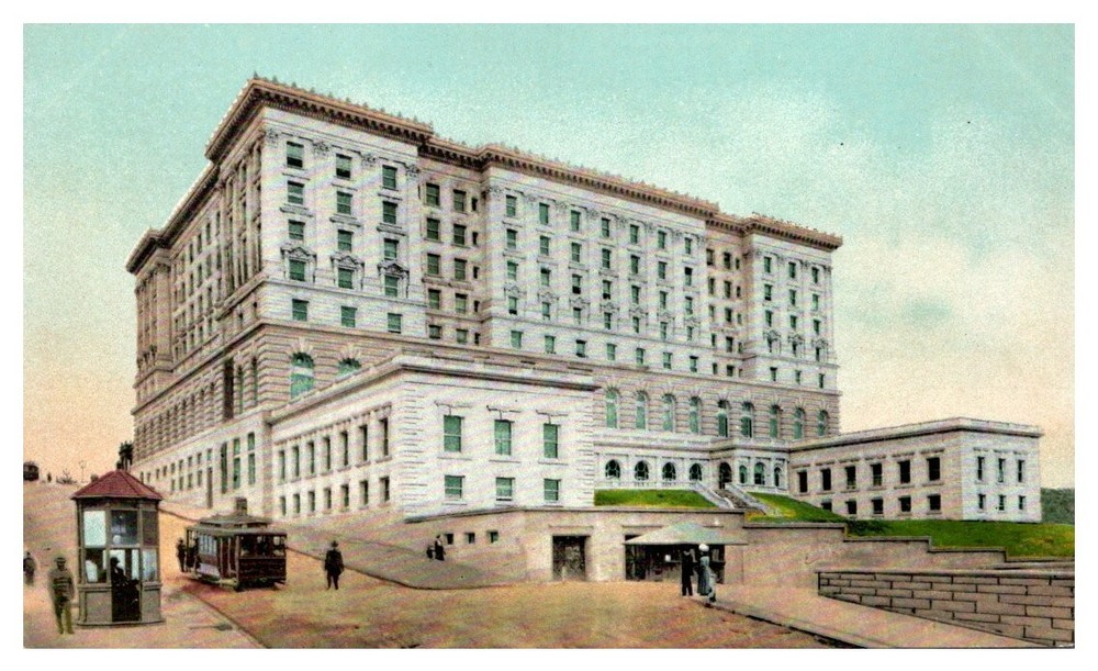 c1910 Fairmont Hotel Nob Hill San Francisco California Vintage Postcard