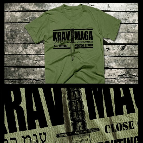 Krav Maga T-shirt Special Forces Military Martial Arts Combat Assault XL green