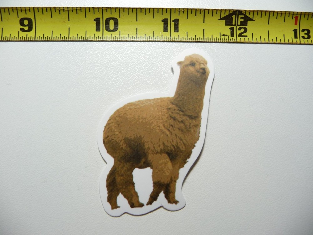 Running Teen Llama Farm Pet Decal Sticker