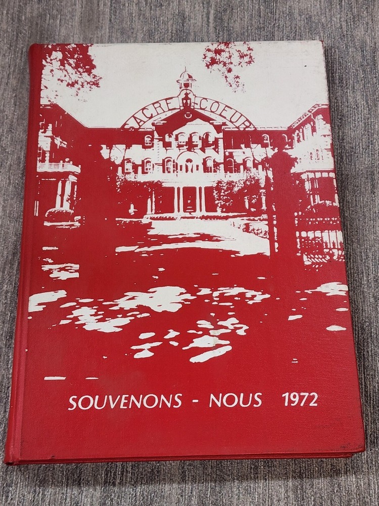 Vtg 1972 Academy Of The Sacred Heart Cardinals School Yearbook New Orleans La.-image