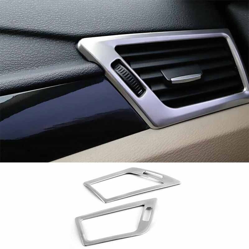 Cover Trim Console L&R Air Outlet Vent 2010-2015 For BMW X1 E84 Silver Titanium