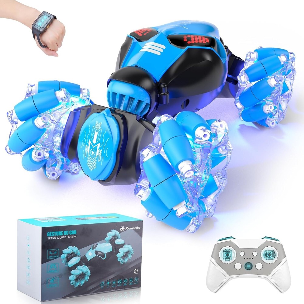 Double-Sided Stunt Car with Gesture Control - Perfect Gift for Ages 6-12