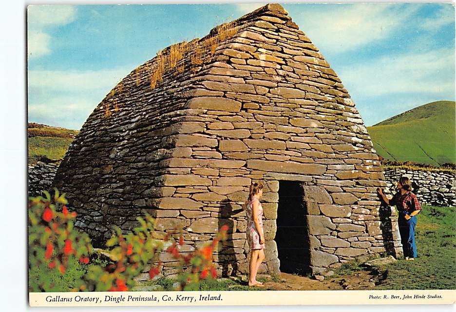 Postcard Gallarus Oratory Dingle Peninsula in County Kerry Ireland