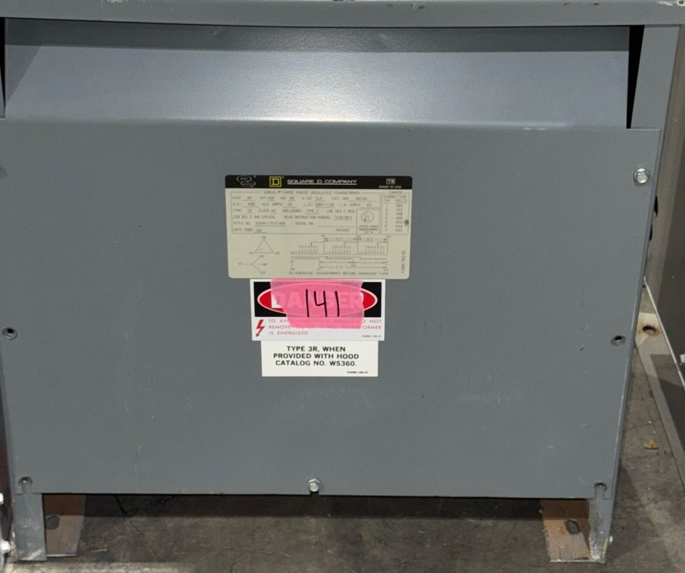 SQUARE 30kva Transformer 3 Phase 480v-208v/120v 460v 440v 220v 230V DELTA WYE AK