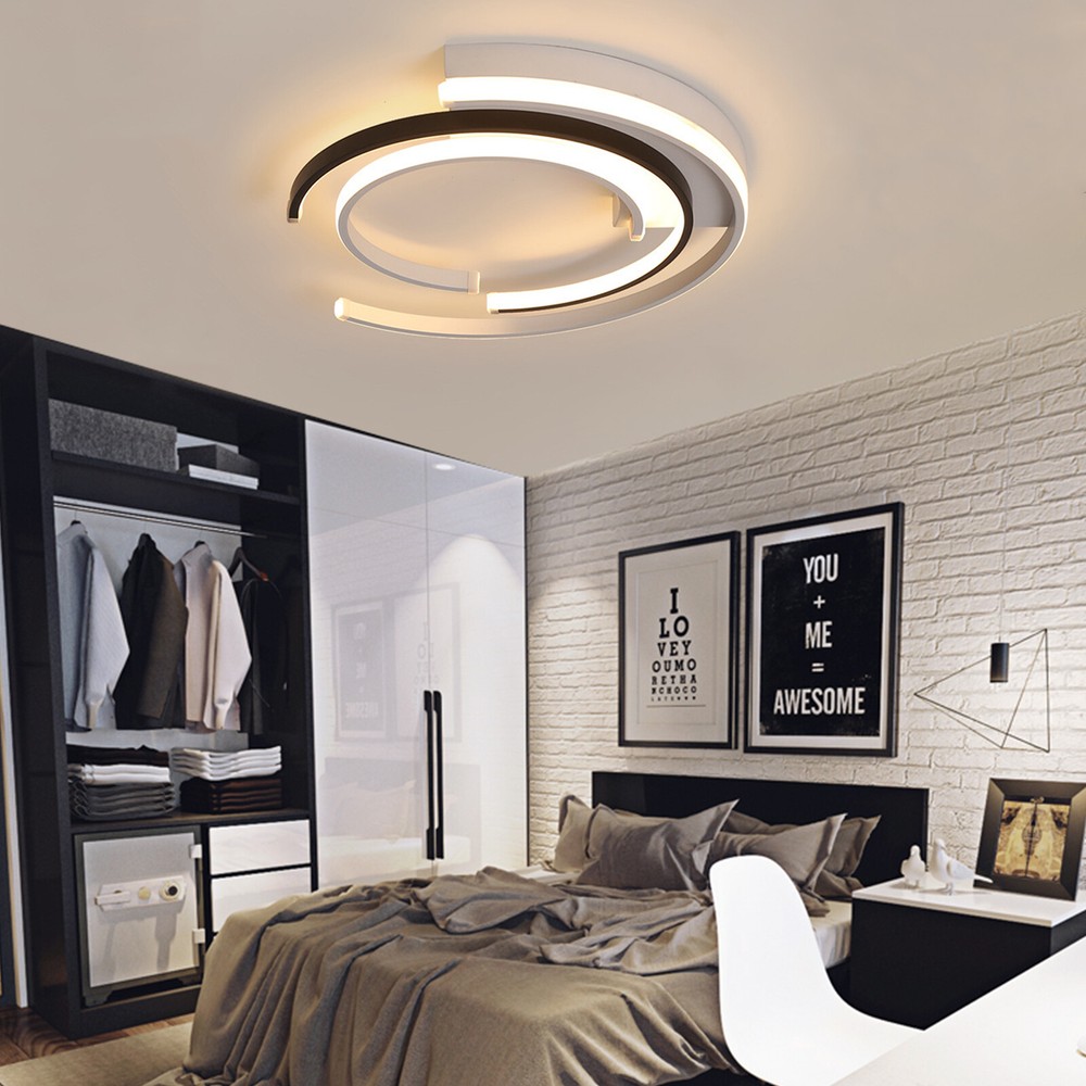 Modern Round LED Acrylic Pendant Light for Living Room or Bedroom