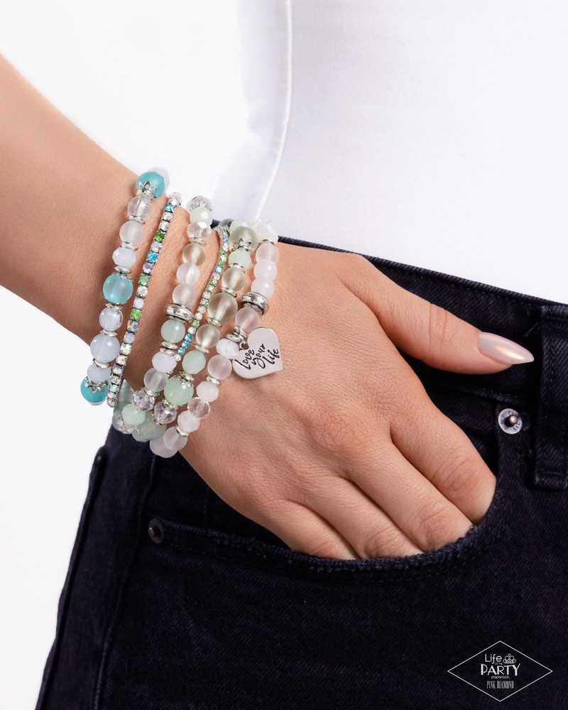 New Paparazzi Jewelry-Optimistic Opulence Bracelet-Multicolor