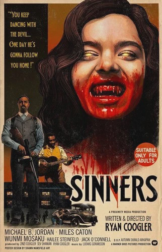 Sinners 2025 Film Poster Reprint Movie Wall Art Classic Home Decor