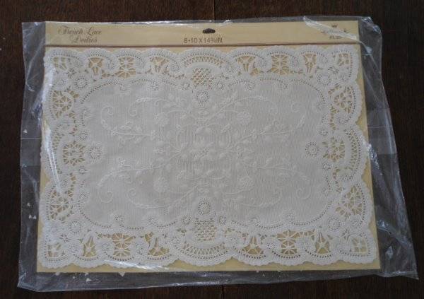 Vintage Hallmark NIP French Lace Paper Placemats Doilies Set of 24
