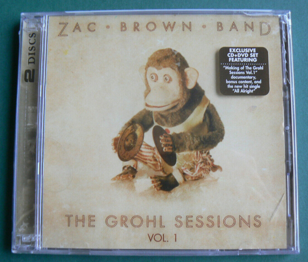 2 discs Zac Brown Band, Grohl Sessions Vol. 1 BRAND NEW CD+DVD S/S