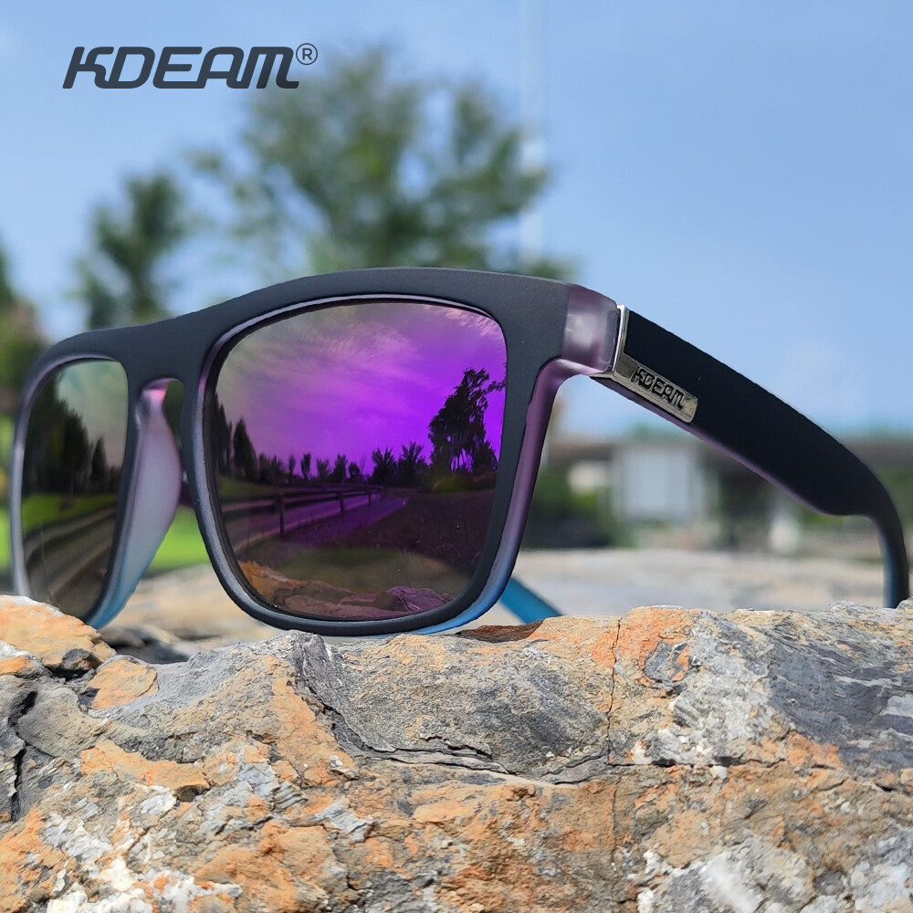 KDEAM Men Women Square Sunglasses Polarized Fashion Outdoor Driving Glasses New