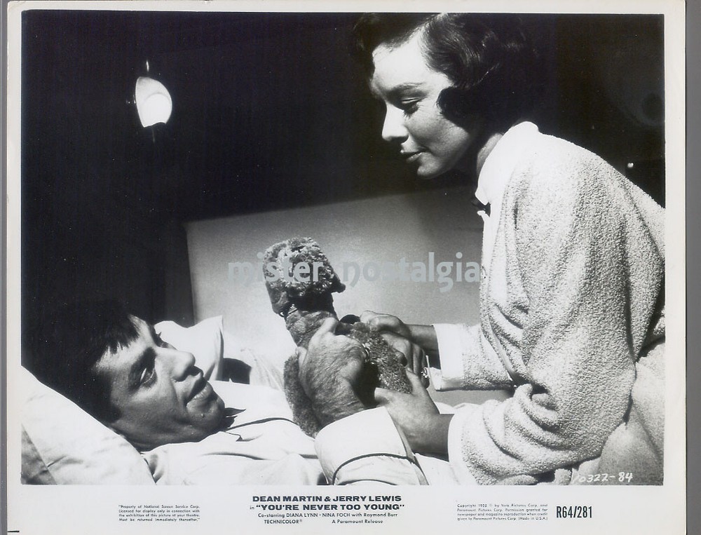 Vintage photo 1955 Jerry Lewis Diana Lynn You're Never Too Young #84 R'64