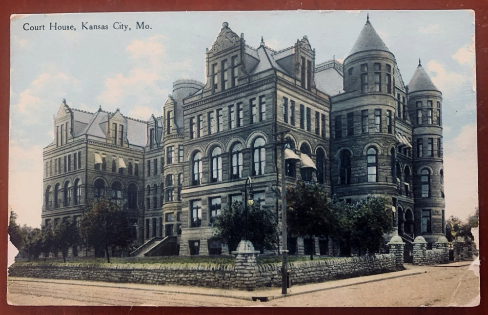 Old Courthouse Kansas City Missouri Jackson County Vintage Postcard c1910