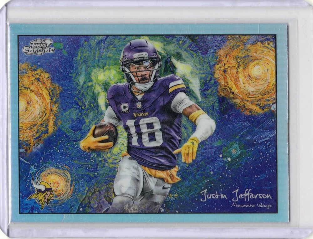 2025 Topps Chrome Cosmic Justin Jefferson Stars In The Night #STN-19