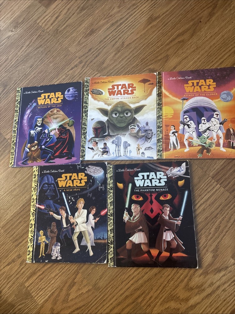 Little Golden Books of 5 Star Wars Return of the Jedi Empire Strikes Back