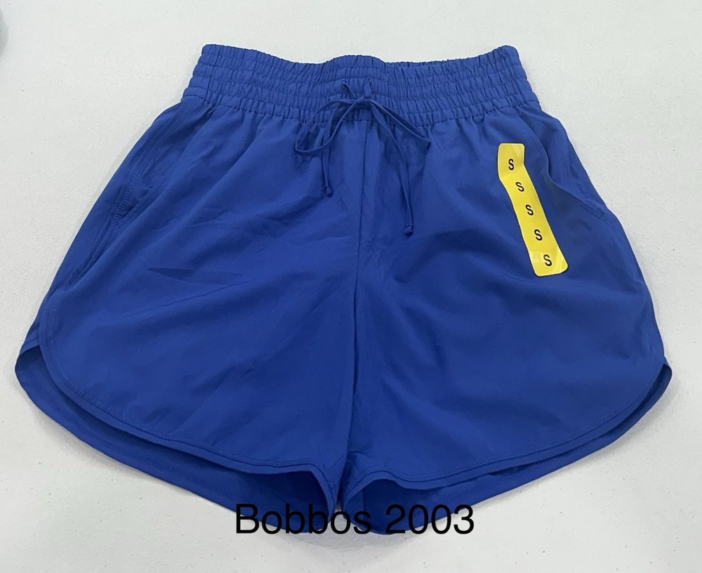 Lands' End Women's Quick-Dry UPF 50 Athletic Shorts, Blue, Size S