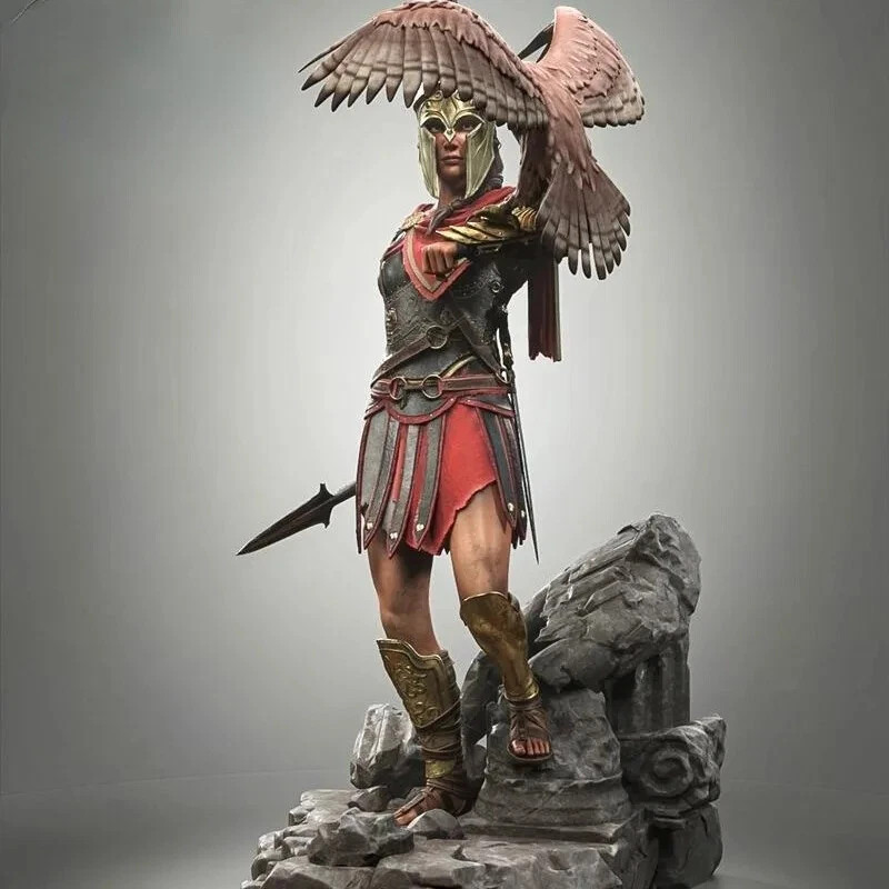 1/24 Resin Figure Model Kit Sparta Female Warrior Historical Miniature Statue