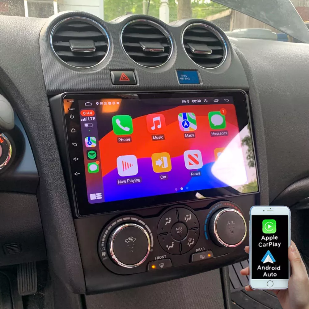 For 2008-2012 Nissan Altima Apple CarPlay Car Radio Android12 GPS Stereo Navi