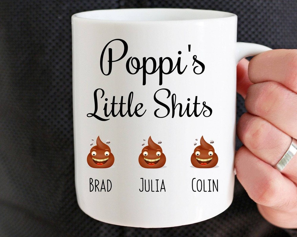 Poppi Mug Personalized Gift From Son or Daughter - Little Shitspoppi Gift Idea